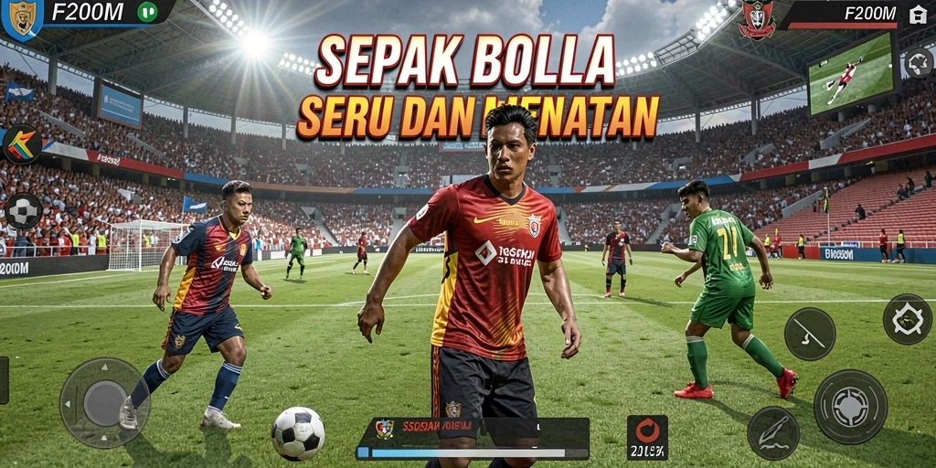 Tampilan gameplay F200M yang menegangkan dan realistis.