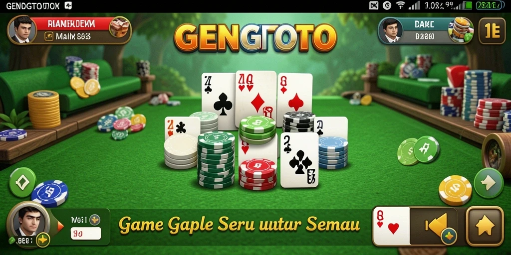 Tampilan gameplay GENGTOTO yang seru dan menarik dalam permainan Gaple.