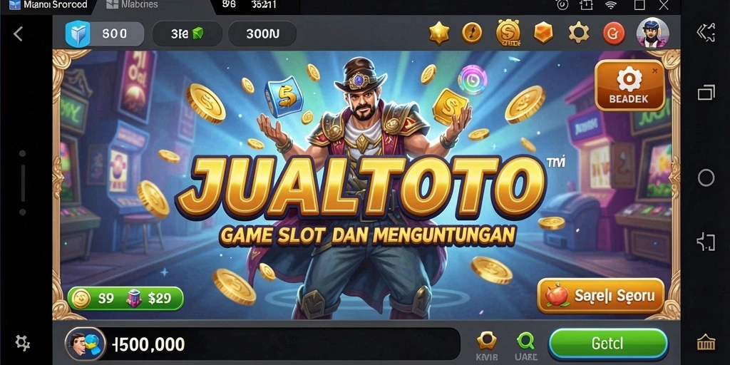 Gameplay seru JUALTOTO dengan berbagai tema slot menarik.