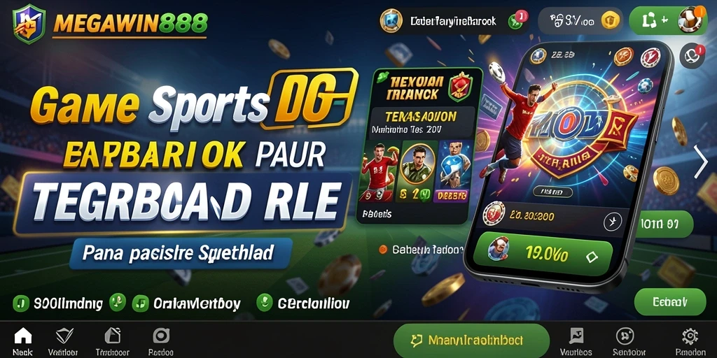 Tangkapan layar gameplay sportsbook MEGAWIN888 yang menampilkan berbagai opsi taruhan.