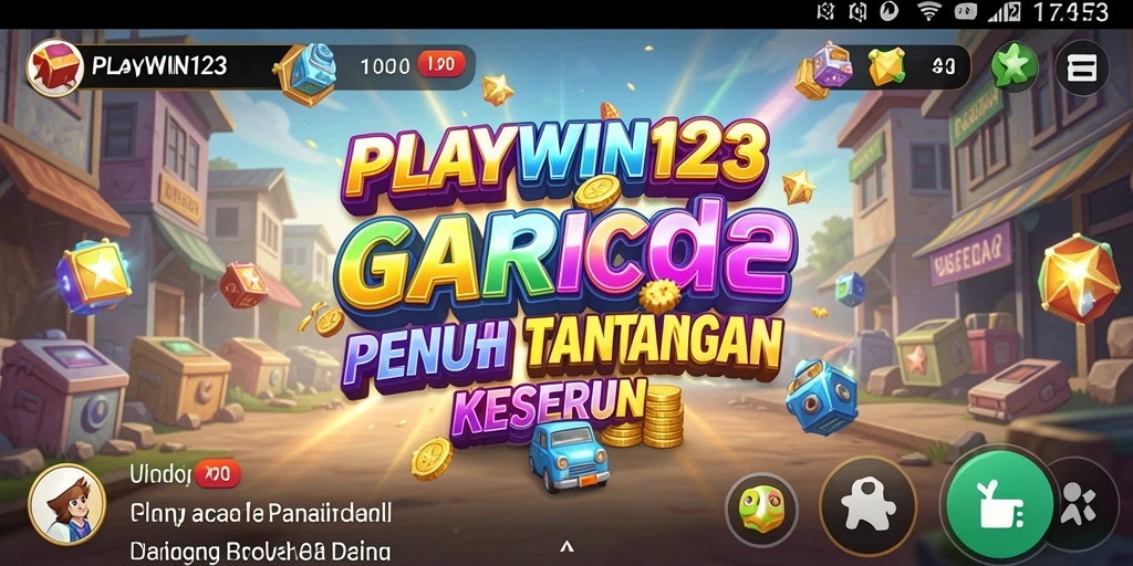 Screenshot utama PLAYWIN123 menampilkan aksi gameplay Arcade yang seru.