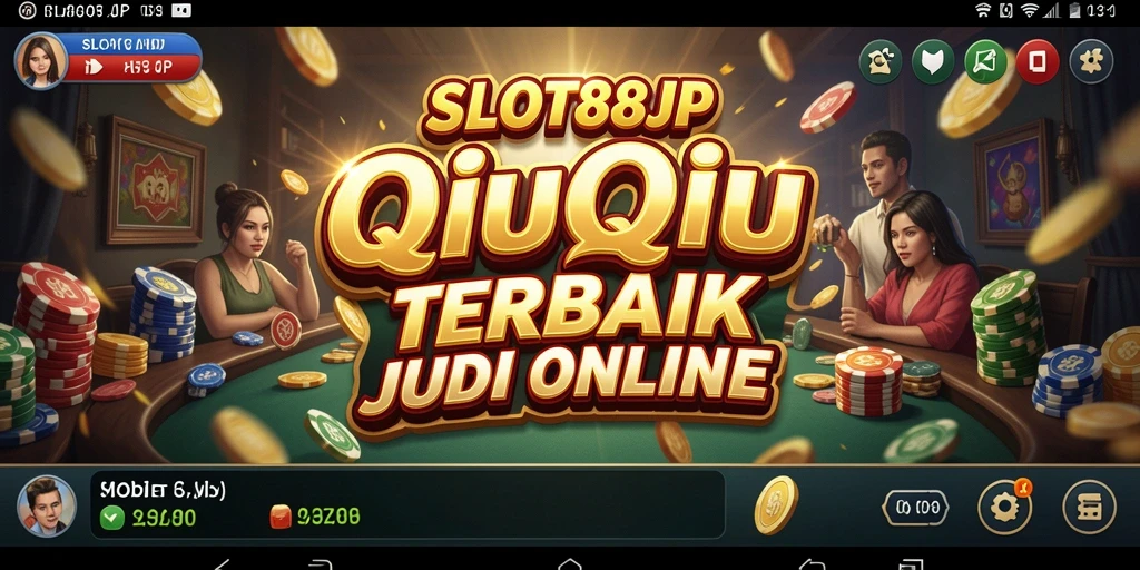 Tampilan utama SLOT88JP dengan gameplay QiuQiu yang seru.
