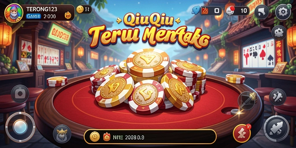 Tampilan menarik dari gameplay QiuQiu TERONG123.