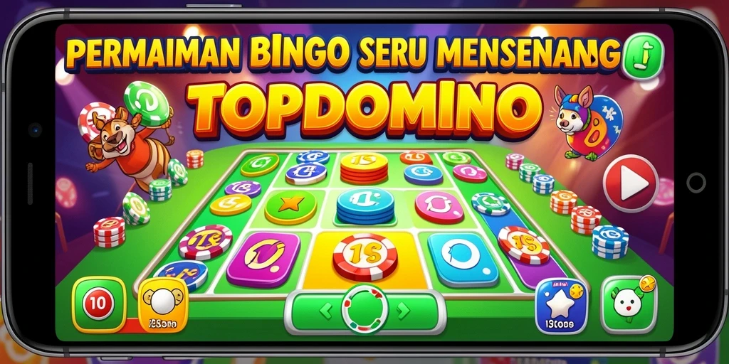 Tangkapan layar gameplay menarik dari TOPDOMINO bingo.